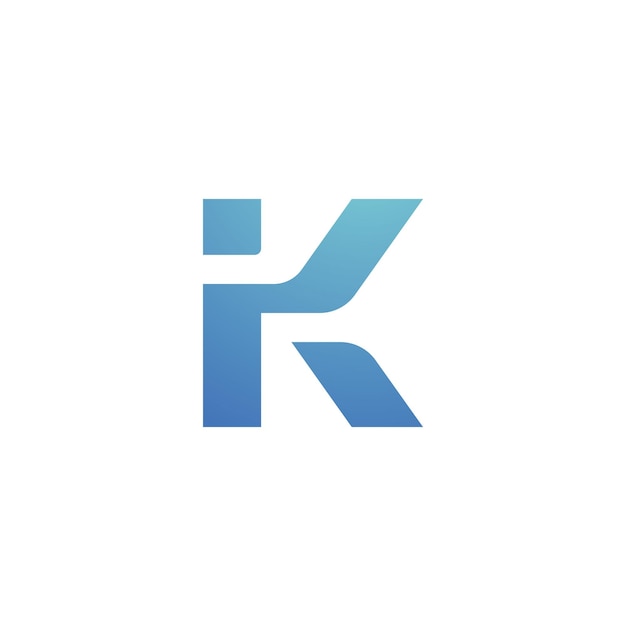 Letter k logo vector template creative k letter initial logo design