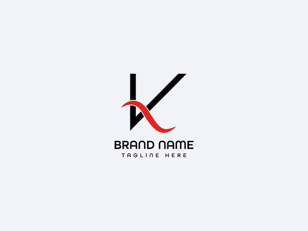 Логотип буквы k с красной стрелкой