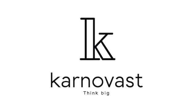 Vettore il logo della lettera k