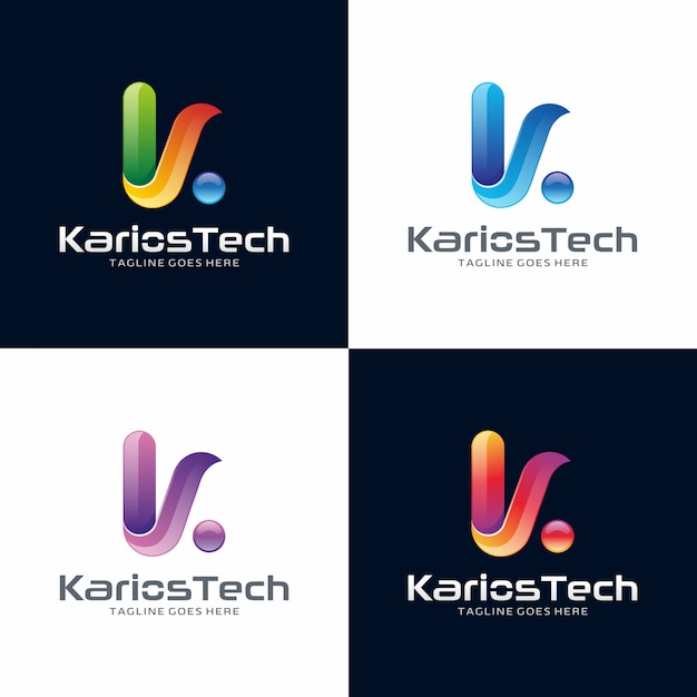 Vector letter k logo