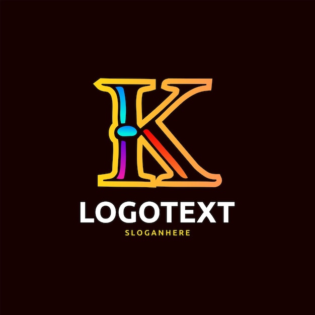 Vector letter k logo