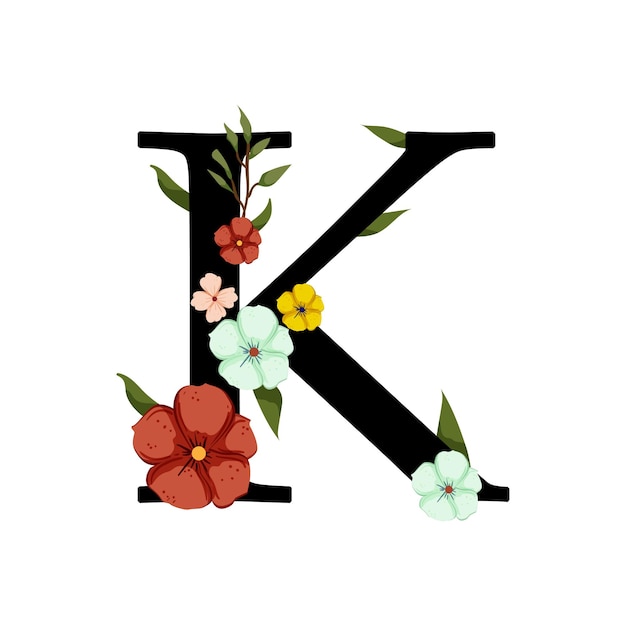 Vector letter k