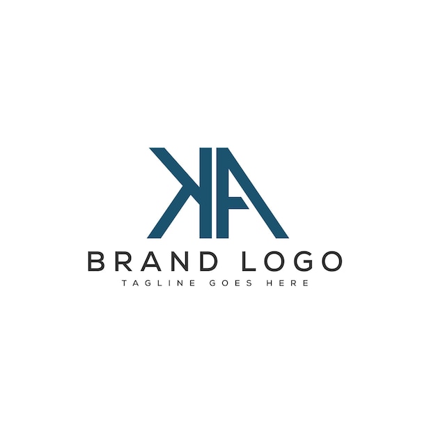 Premium Vector | Letter ka logo design vector template design for brand