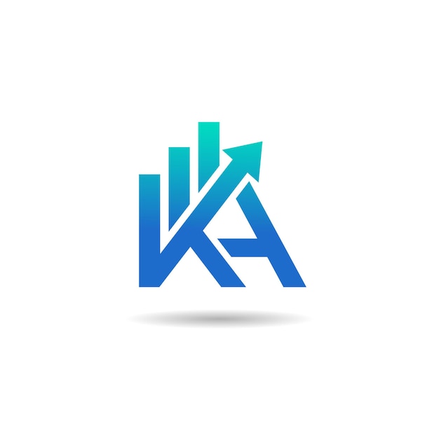 Letter KA Trade Marketing Logo Design