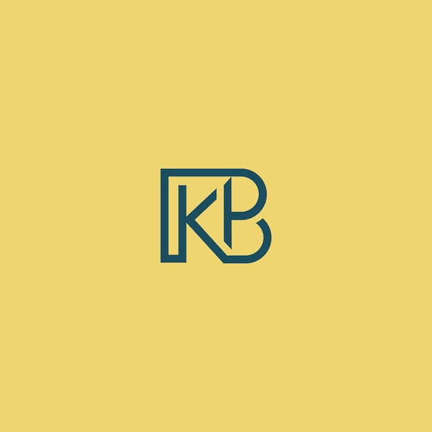 Letter KB Logo handelsmerk van de onderneming