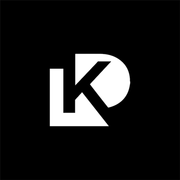 Letter KD cool logo and icon design