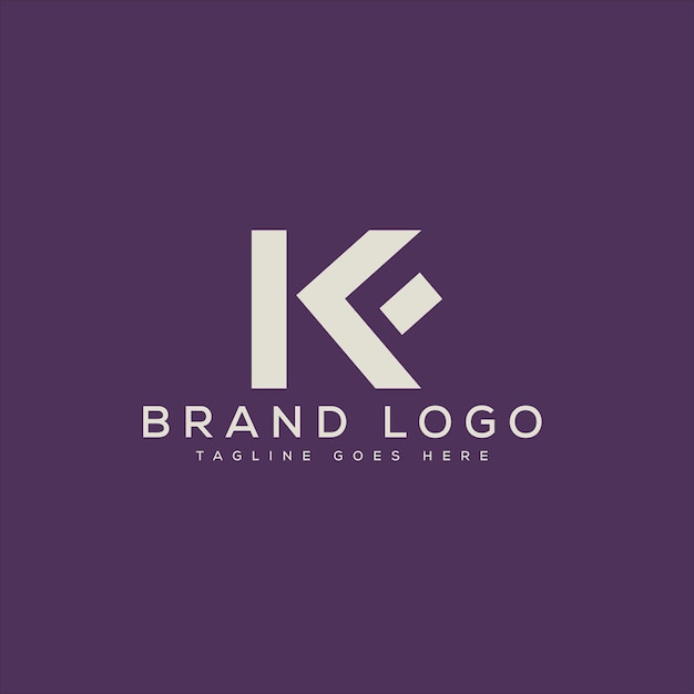 letter kf logo design vector template design for brand
