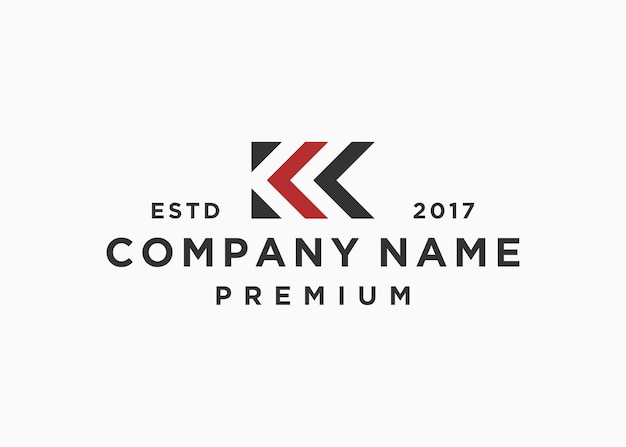 letter kk logo vector illustratie ontwerpsjabloon