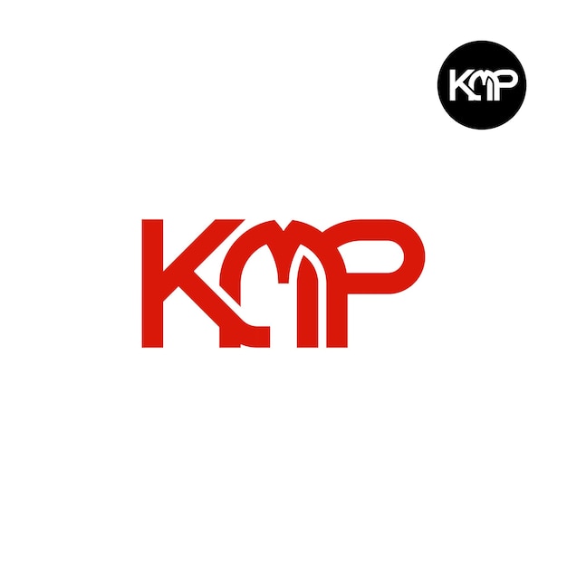 Premium Vector | Letter kmp monogram logo design