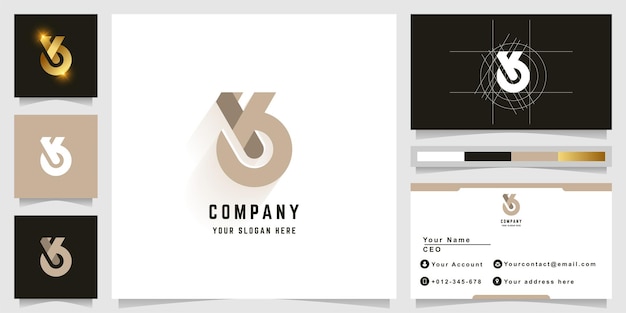 Vector letter ko or ok monogram logo with business card design