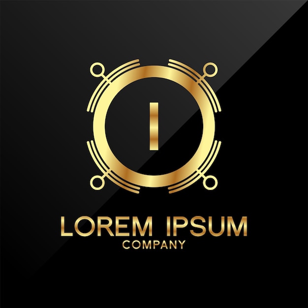 Vector letter kroon gouden premium logo-ontwerp