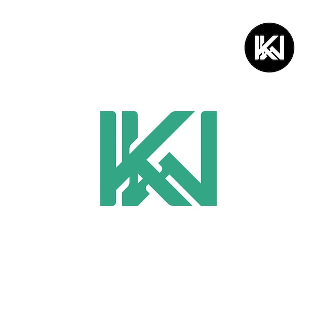 Letter KW Monogram Logoontwerp