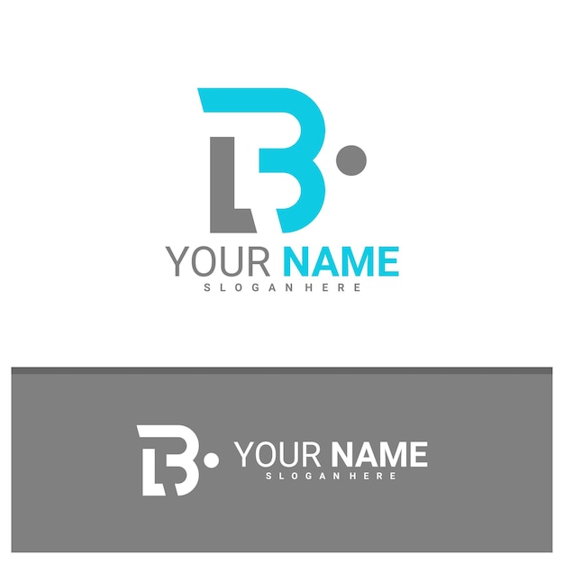 Letter L B logo design vector Creative L B logo concepts template illustration