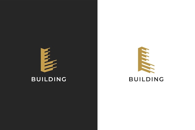 Letter L Building Construction Logo Branding.