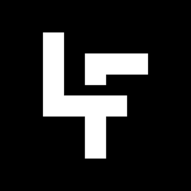 Vettore modello di progettazione del logo della lettera lf