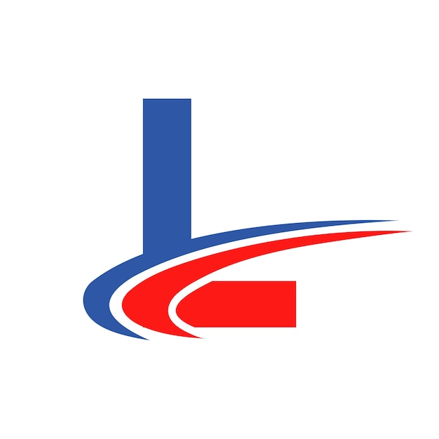 마케팅 및 금융 사업 초기 L 로고 타입 기호를 위한 문자 L 로고 디자인