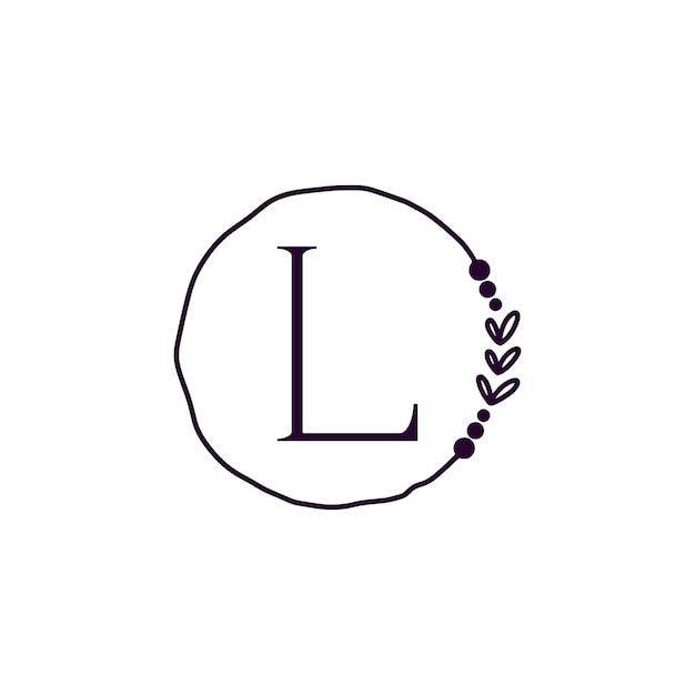 Vector letter l logo design