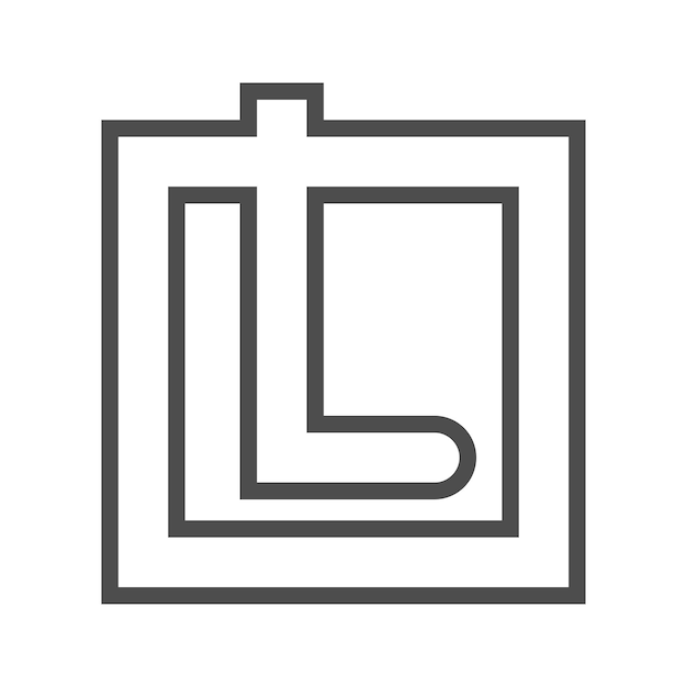 Letter L logo pictogram ontwerp