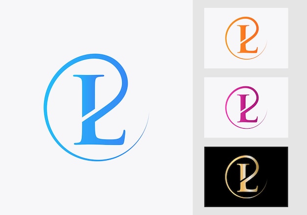 Letter L-logo sjabloon. Luxe L-logotype elegant, koninklijk, spa-identiteitssymbool