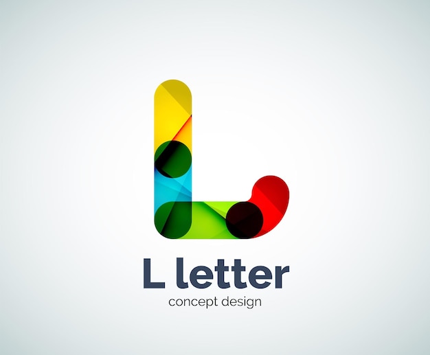 Vector letter l logo