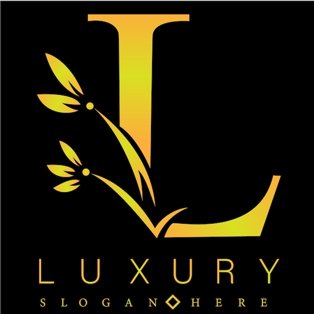 Vector letter l luxe design vector afbeelding downloaden