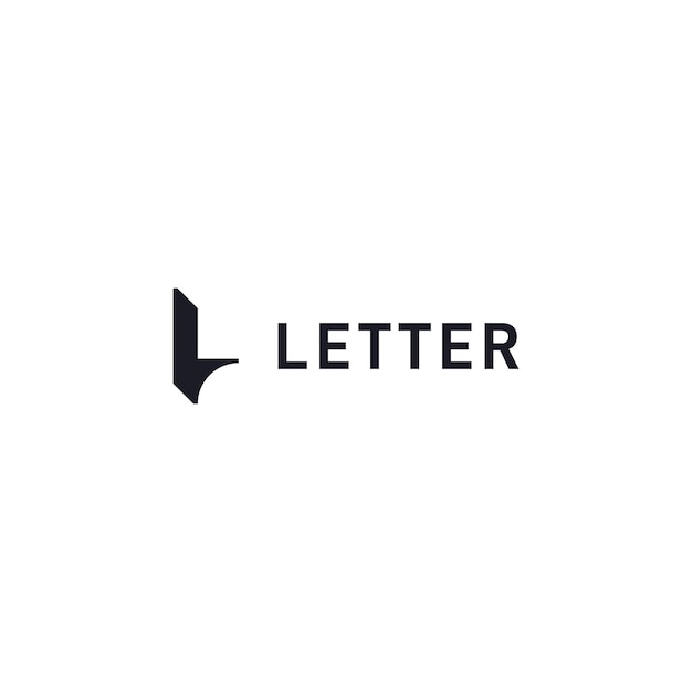 Дизайн логотипа монограммы letter l