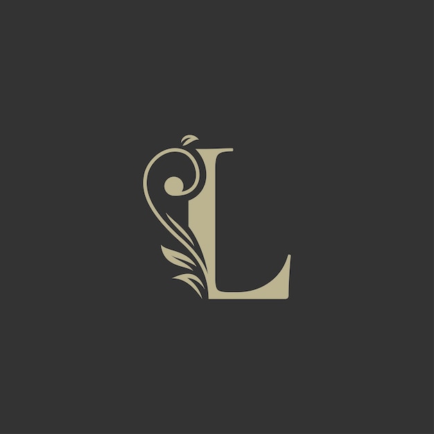 Letter L Nature Leaves Logo