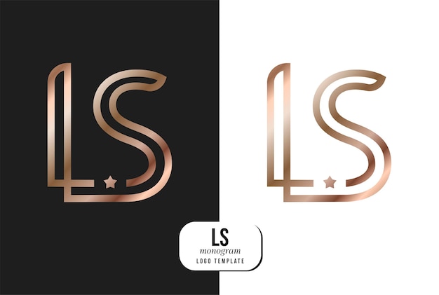 Letter L S Logo Luxury Art Deco style logotype design for luxury company branding Premium identity design