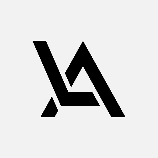Letter LA or AL Initial Logo idea