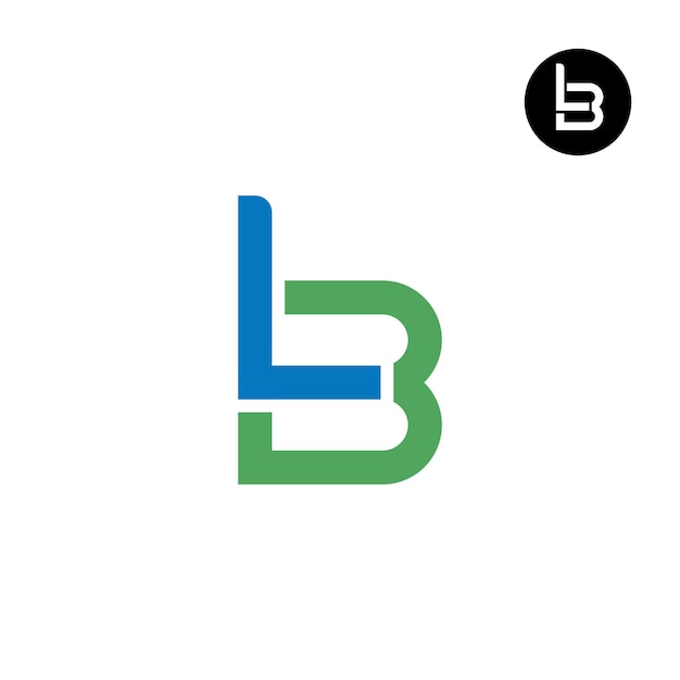 Lettera lb bl monogramma logo design unico