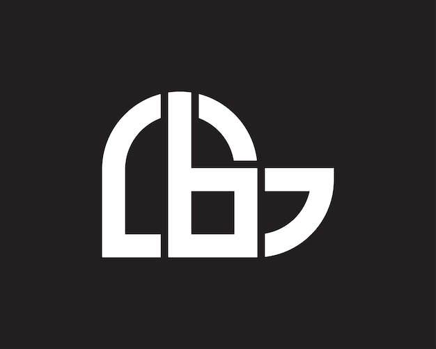 Vector letter lbg vector logo template design