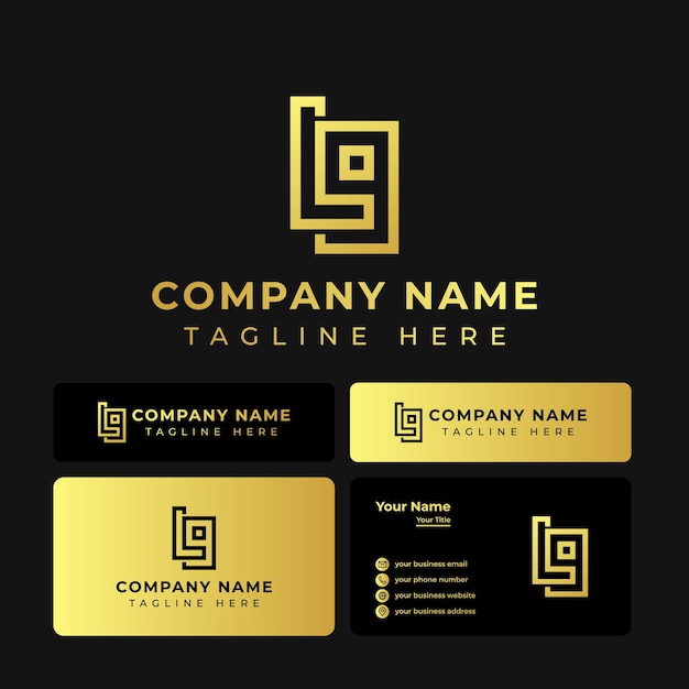 모든 비즈니스에 적합한 Letter LG 모노그램 로고.