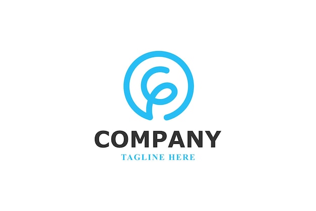 라인 아트 서클 로고