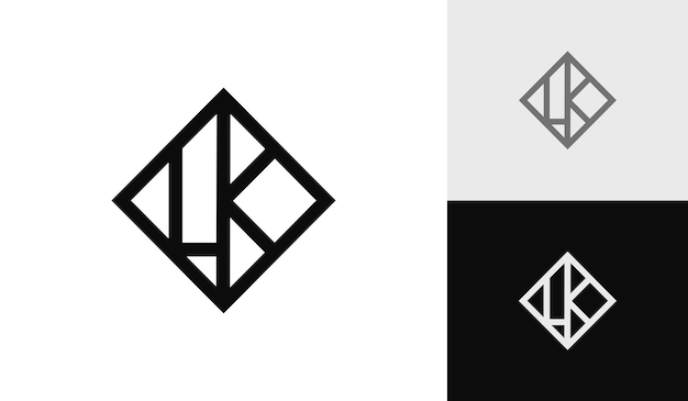 Letter LK initial monogram logo design