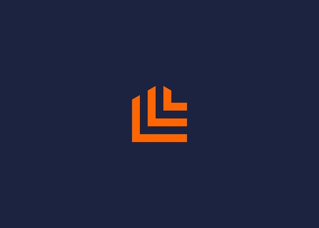 Vector letter ll met huis logo icoon ontwerp vector ontwerp sjabloon inspiratie