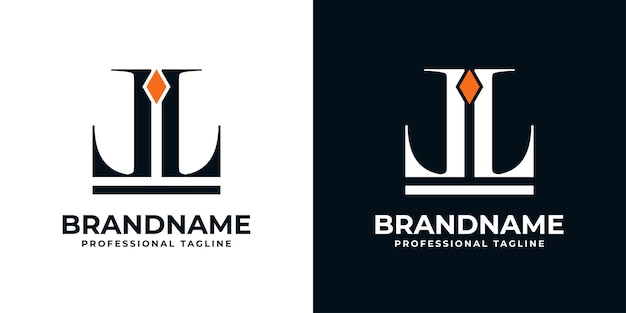 Vector letter ll monogram crown logo suitable for any business with l or ll initials