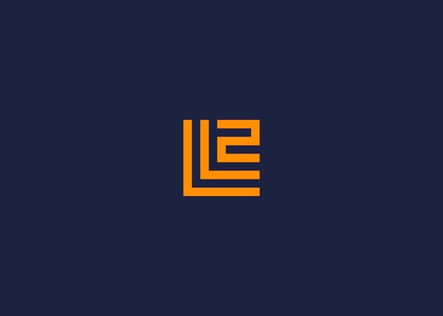 Vector letter ll2 with square logo icon design vector design template inspiration