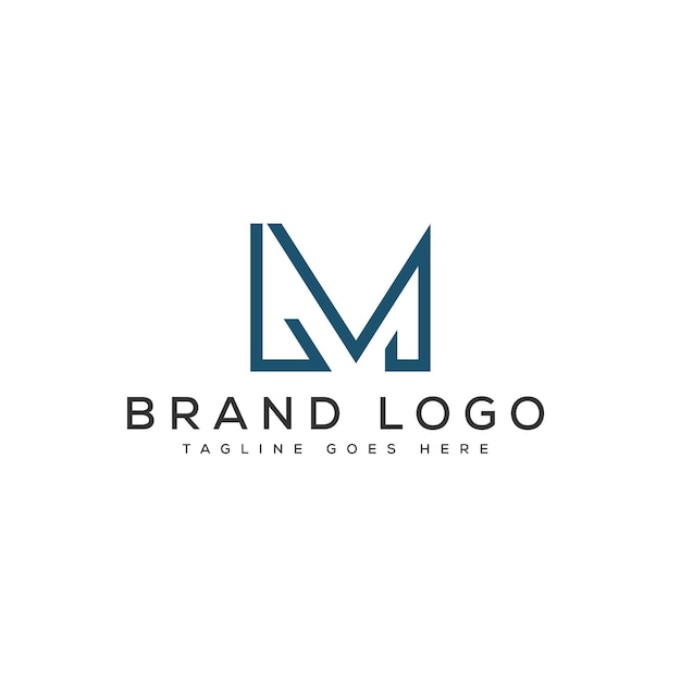 Vector letter lm logo design vector template design for brand