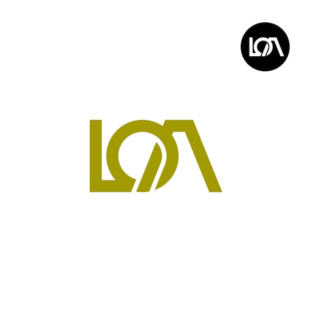 Lettera loa monogramma logo design