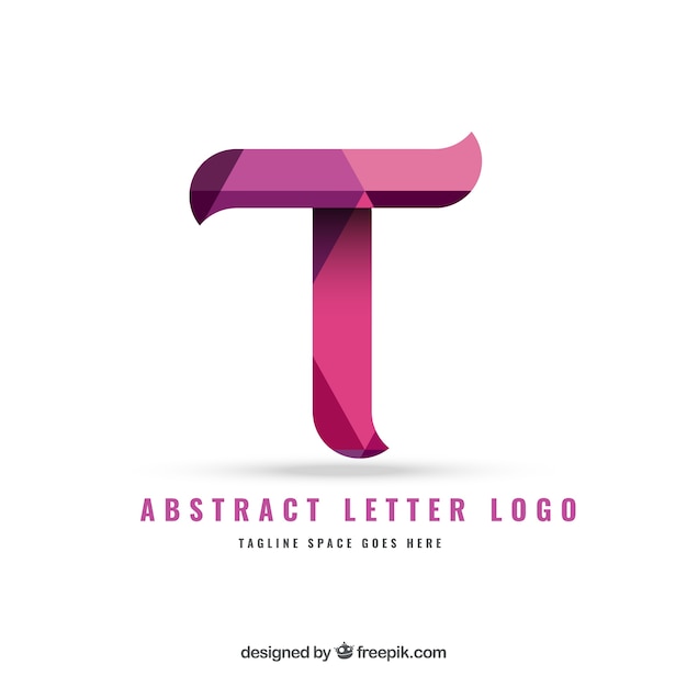 Lettera logo in stile astratto