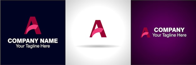 Un logo di una lettera e un logo di un alfabeto