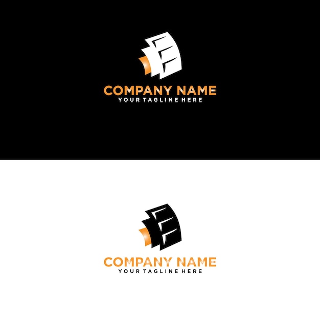 A letter logo for a company name.