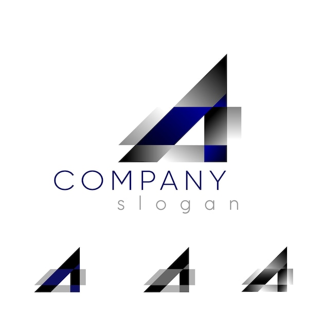 A letter Logo concept emblem design template Graphic Alphabet Symbol for Corporate Business Identity