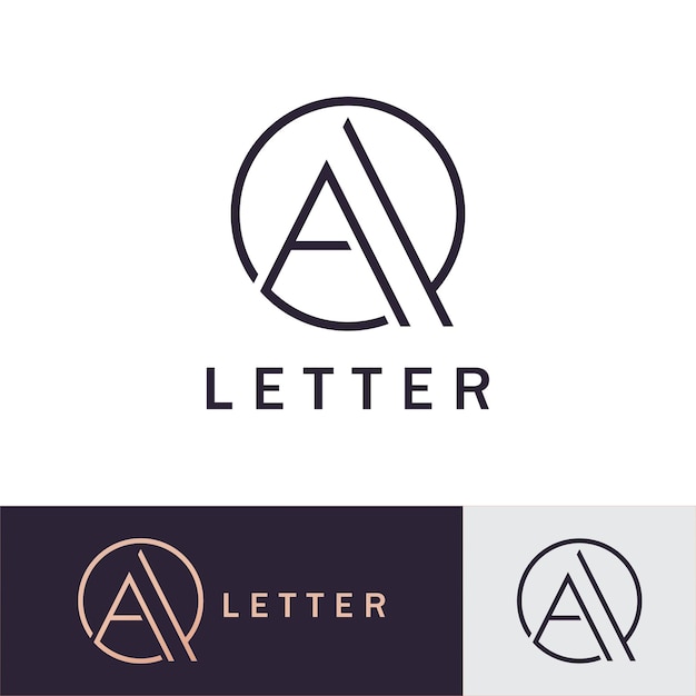 편지 A 로고 크리에이티브 귀하의 비즈니스를 위한 로고 초기 기호