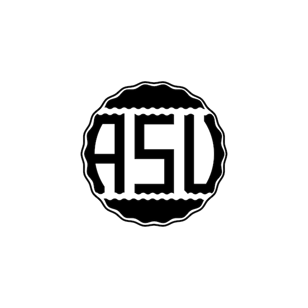 Letter Logo design 'ASU'