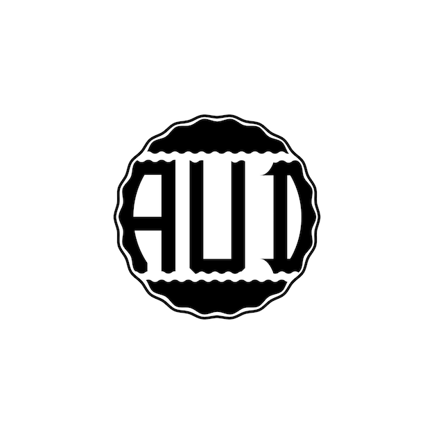 文字ロゴ デザイン 'AUD'