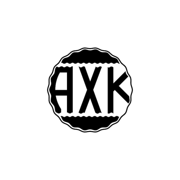 레터 로고 디자인 'axk'