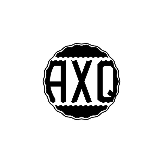 Vettore lettera logo design 'axq'