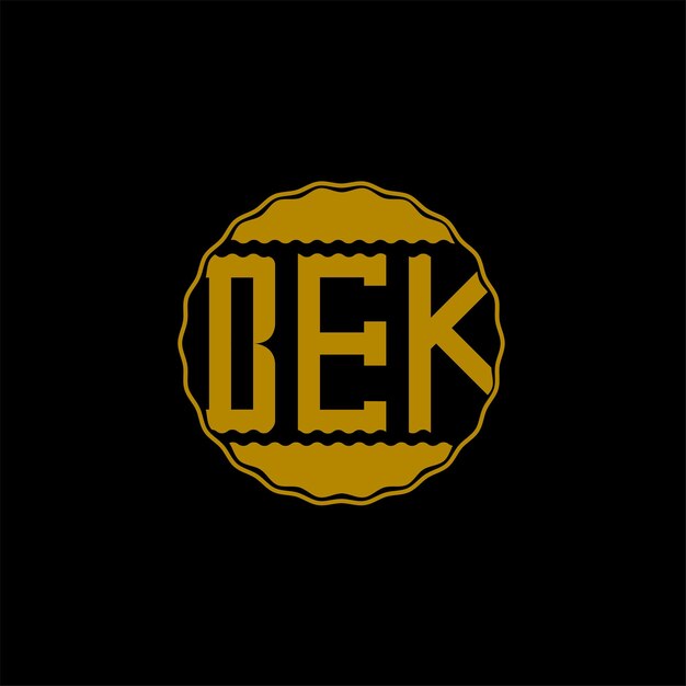 Letter Logo design 'BEK'