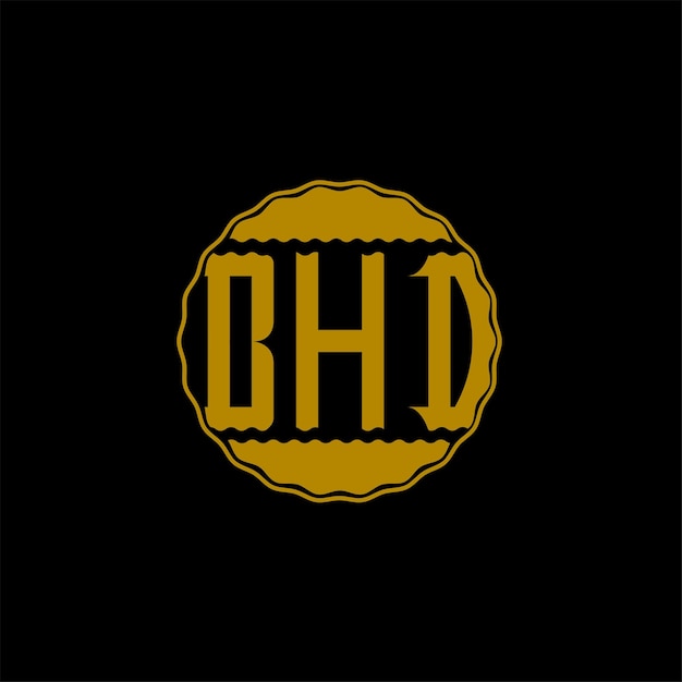 Vector letter logo design 'bhd'